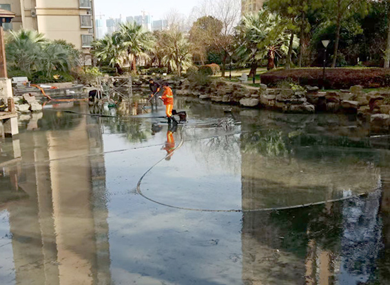 七星景观池淤泥清理